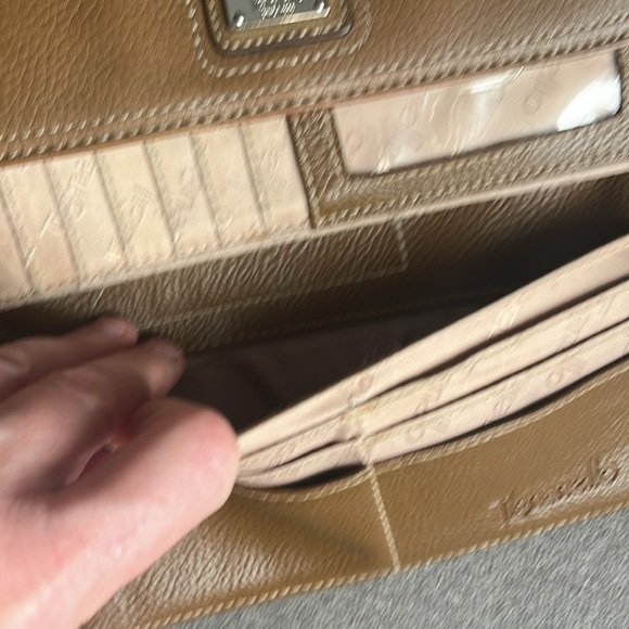 Tignanello Womens Accordion Wallet Purse Genuine Leather Snap Button Closure - Picture 7 of 7